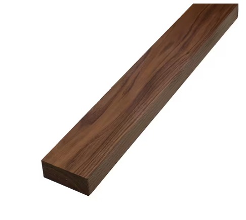 2x4x12' Prestained Rough KD Cedar Dark Walnut