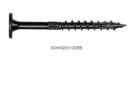 Simpson Outdoor Accents Structural Wood Screw 3-1/2 50-Pack